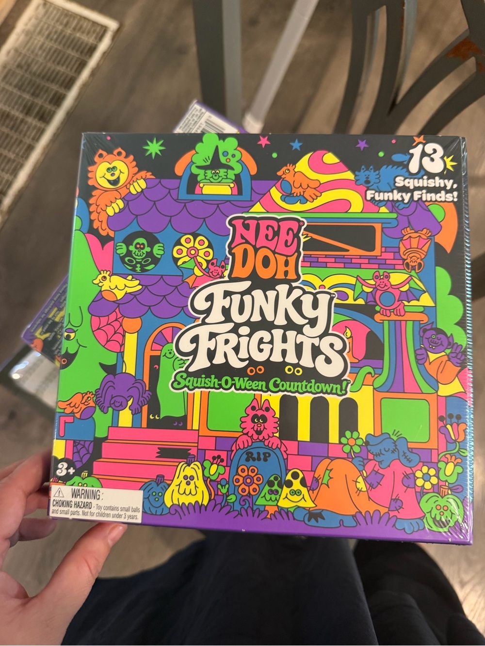 Funky Frights Squish-O-Ween Countdown - Neon Multicolor Sensory Toy Set